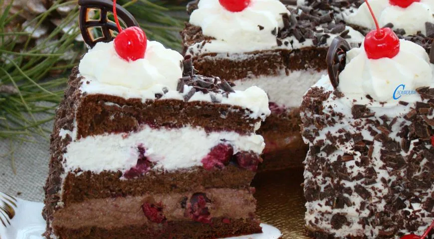 Рецепты на немецком: торт Чёрный лес (Шварцвальд) | De-online