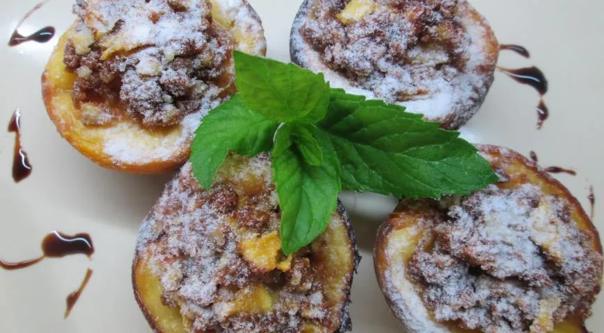 Рецепт десерта из запеченных персиков