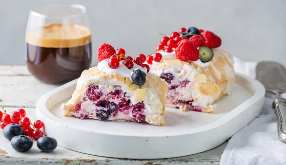 Меренговый рулет без сахара