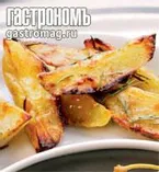 Картофель, запеченный с еловыми веточками