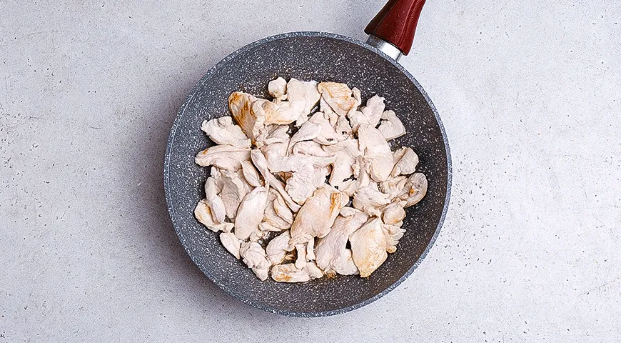 Весенние Спагетти с куриной грудкой