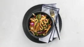 Лапша  с фасолью