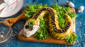 Салат с языком