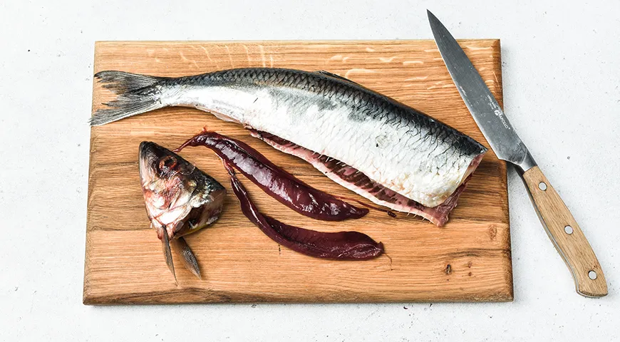 Хе из сельди по-корейски с морковью и луком