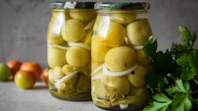 Маринованные зеленые помидоры без стерилизации