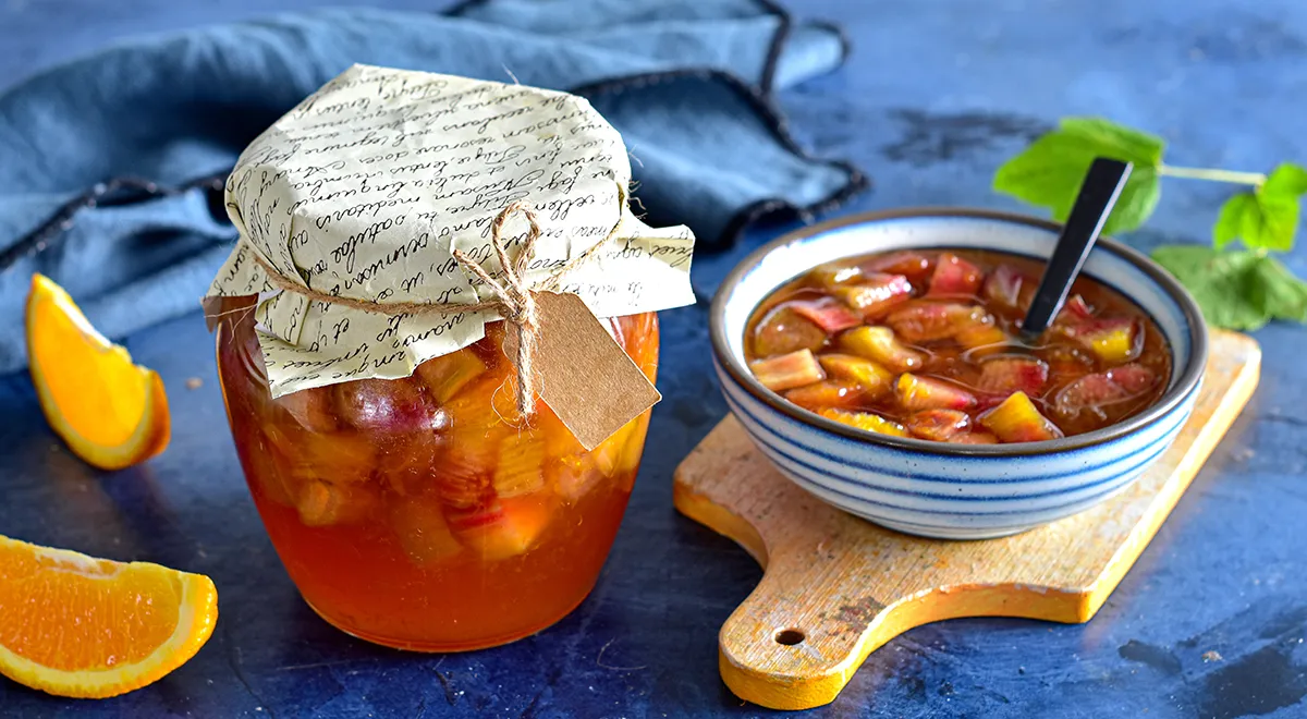 Варенье из ревеня с апельсинами