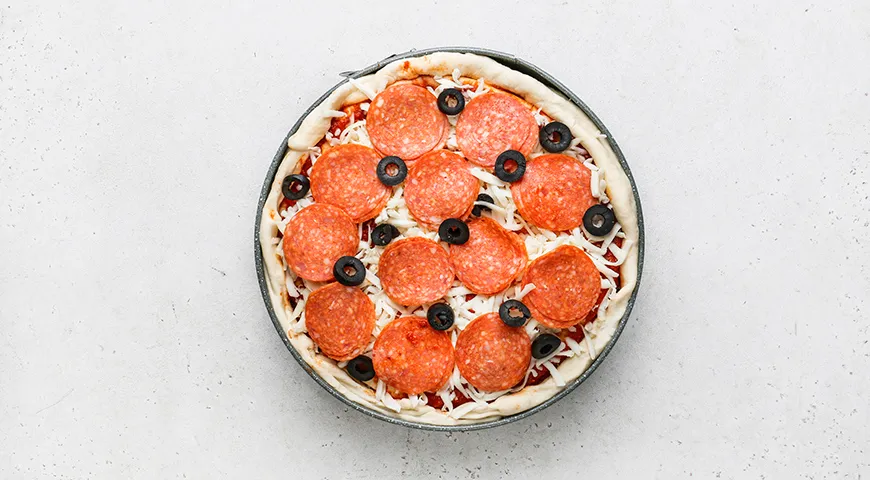 Многослойная пицца-торт