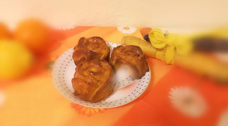 Сочные морковные мафины
