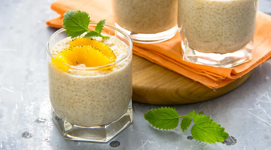 Пудинг с киноа, кардамоном и апельсином