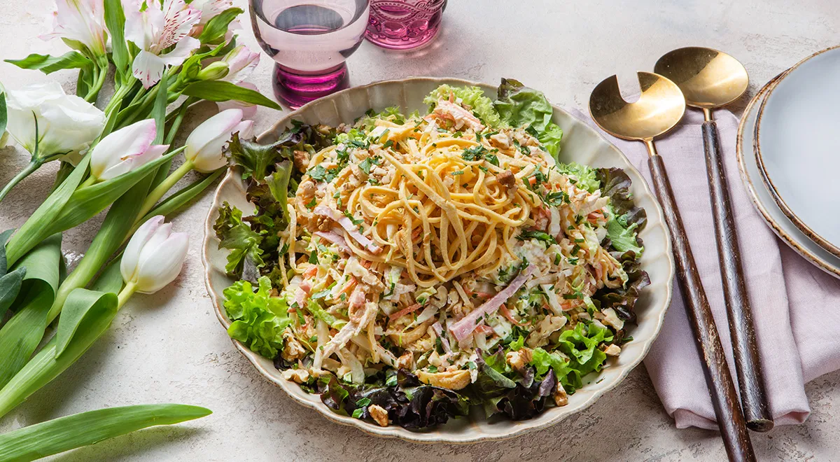 Салат «Анастасия» с корейской морковкой