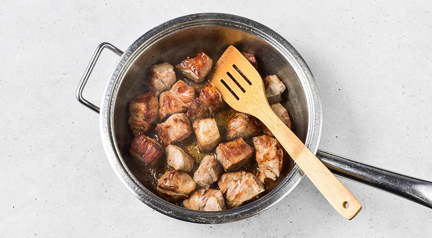 Жареное мясо с картофелем по-грузински