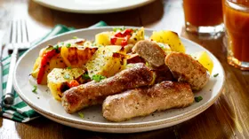 Купаты с картошкой в духовке