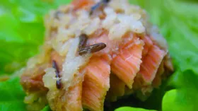 Рыба по-тайски в рисовой корочке
