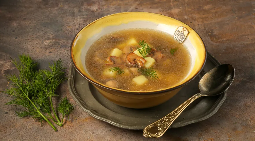 Грибная похлебка с постной сметаной