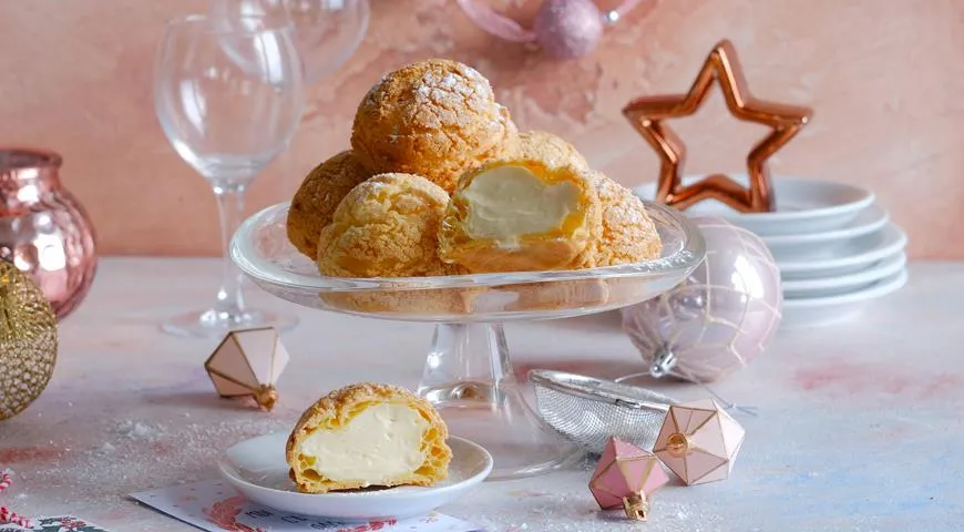 Восхитительные праздничные десерты с заварным кремом