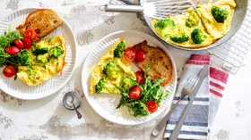 Омлет с капустой