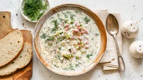 Рецепты со сметаной и ветчиной