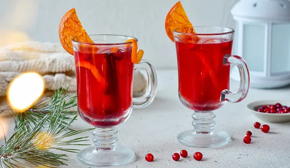 Чай с клюквой