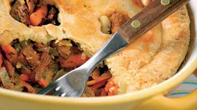 Пирог с лисичками