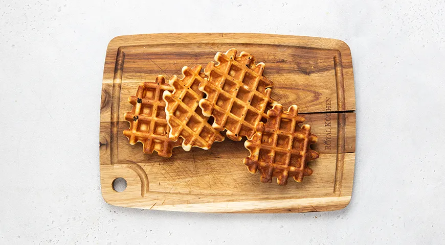 Мягкие венские вафли на молоке