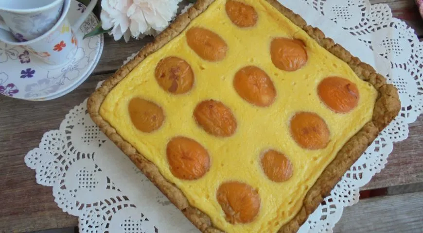 Пошаговый рецепт абрикосового пирога