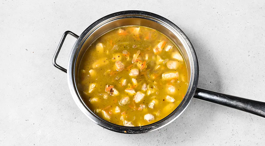 Гречка с курицей на сковороде