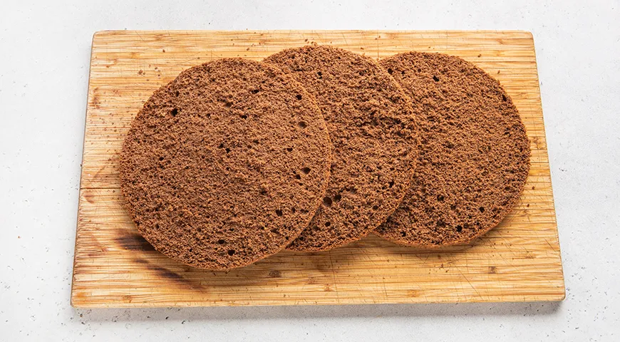 Шоколадные коржи для торта