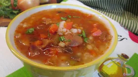 Рецепты с мясом, макаронами и шампиньонами