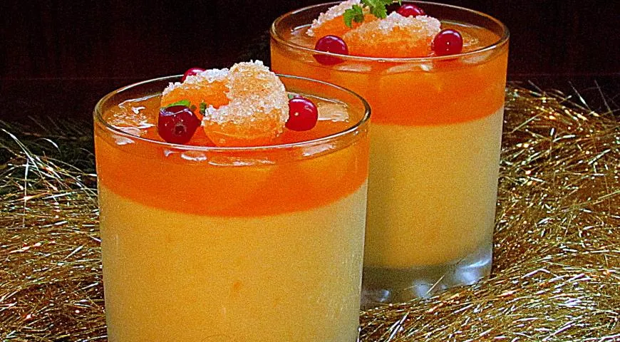 Мандариновая панна котта