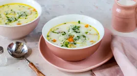 Нежный куриный суп со сливками