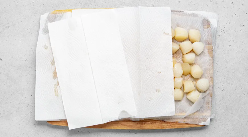 Гребешки в сливочном соусе