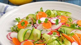 Рецепты с морковью, огурцом и редисом