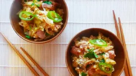 Рецепты с яйцом, рисом и шампиньонами