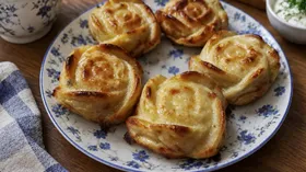 Кексы из картофеля с сыром и ветчиной