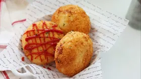 Картофельные крокеты с крабовым мясом