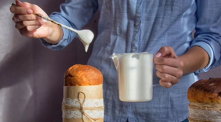 Белая глазурь для украшения пряников и куличей