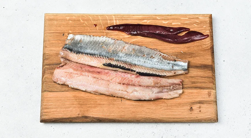 Хе из сельди по-корейски с морковью и луком