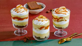 Банановый трайфл с карамелью