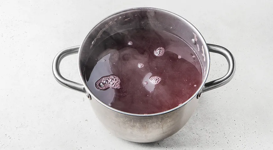 Кисель из варенья черной смородины