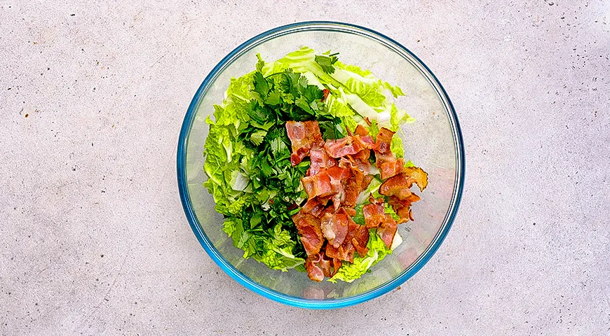 Тако с креветками и беконом