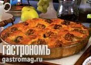 Пирог из яблок с грецкими орехами