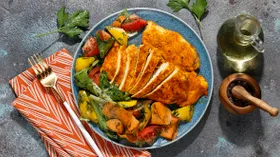 Куриное филе, жаренное в пергаменте