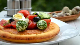 Рецепты с томатами, огурцом и брынзой
