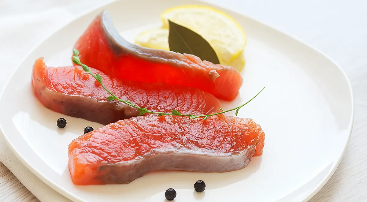 Соленая красная рыба