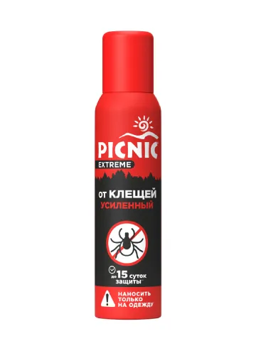 PICNIC EXTREME Аэрозоль от клещей и комаров 150мл