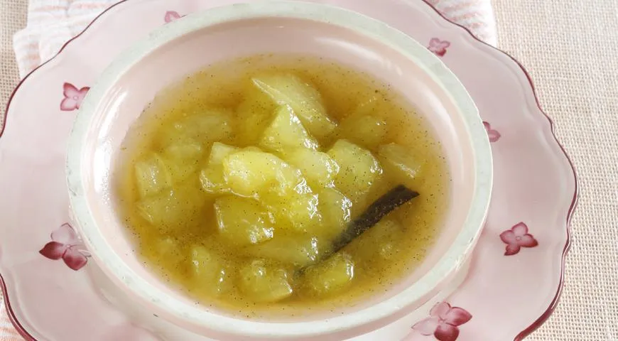 Варенье из дыни с куркумой и ванилью
