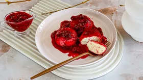 Основное блюдо с вишней