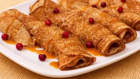 Блинчики с яблоками на кефире