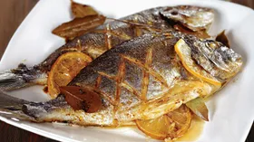 Рецепты с фруктами, маслом оливковым и дорадо