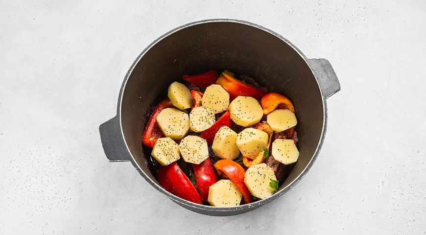 Хашлама с картофелем